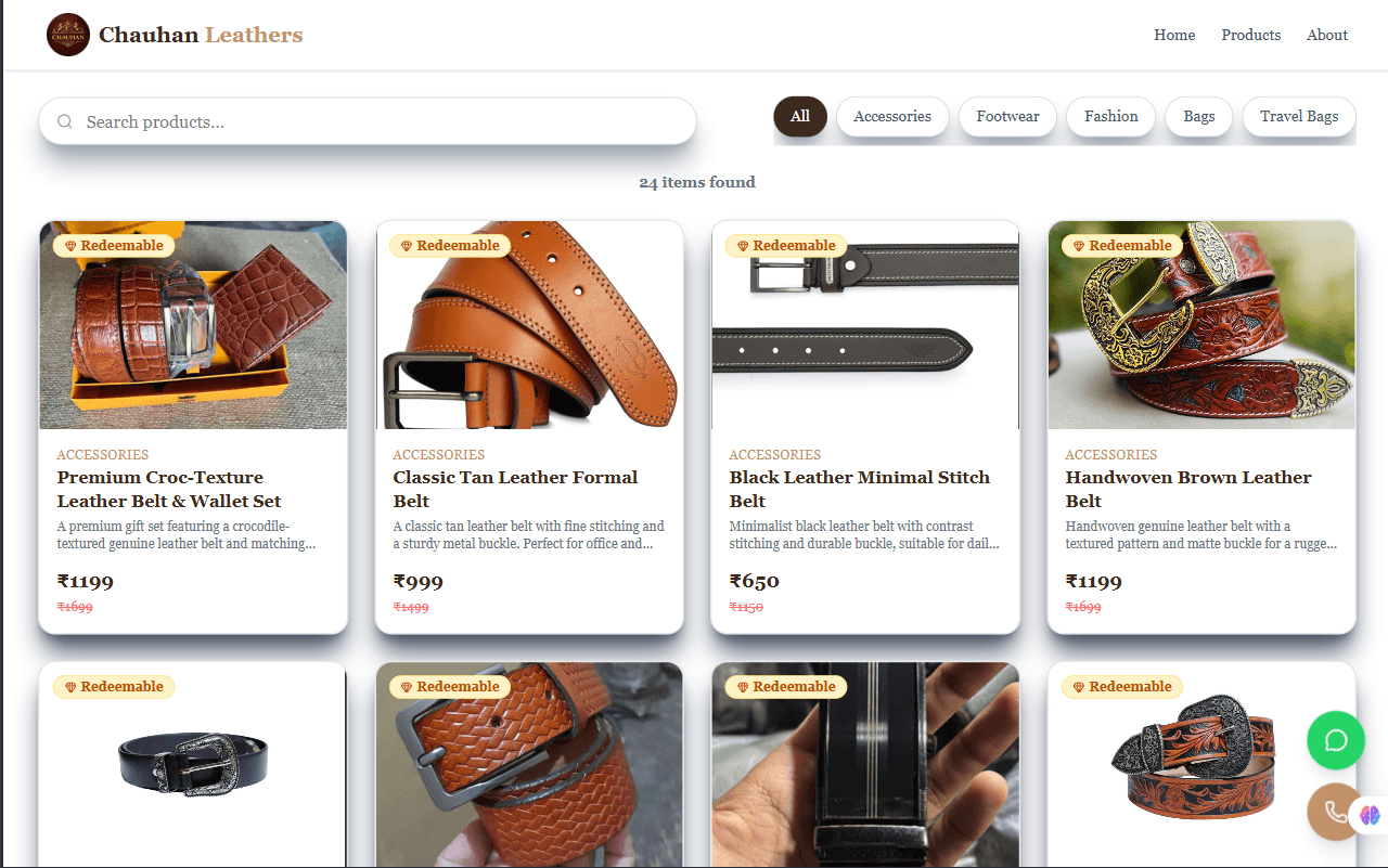 Semi E-commerce Website