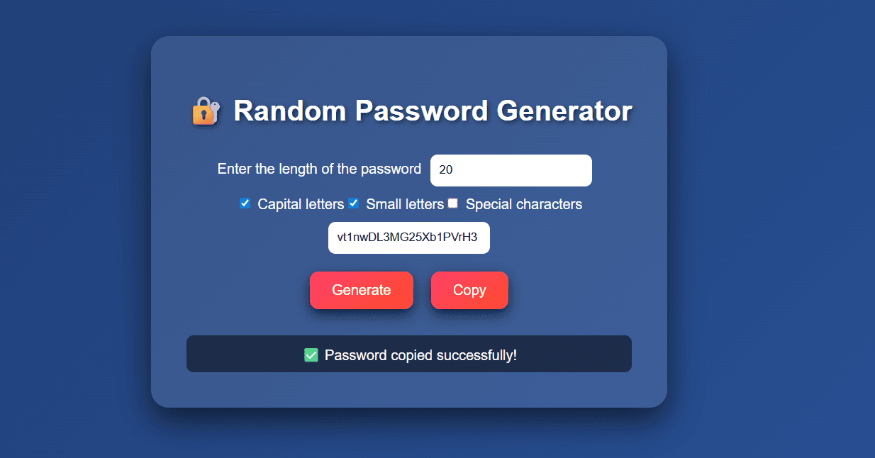 Random Password Generator