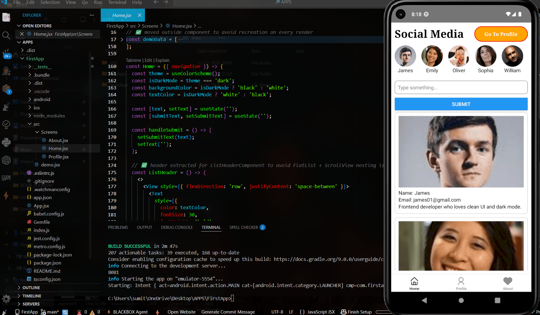 Social Media Platform App